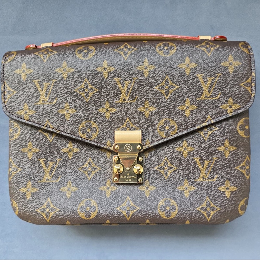Louis Vuitton Monogram Brown and Cream Pouch